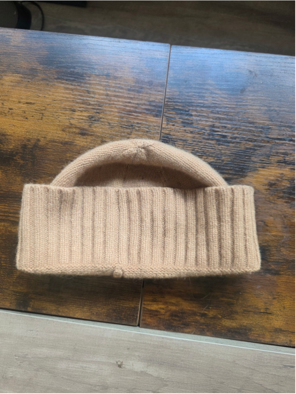 Men's Polo Ralph Lauren Beanie Hat One Size Beige - Picture 2 of 3